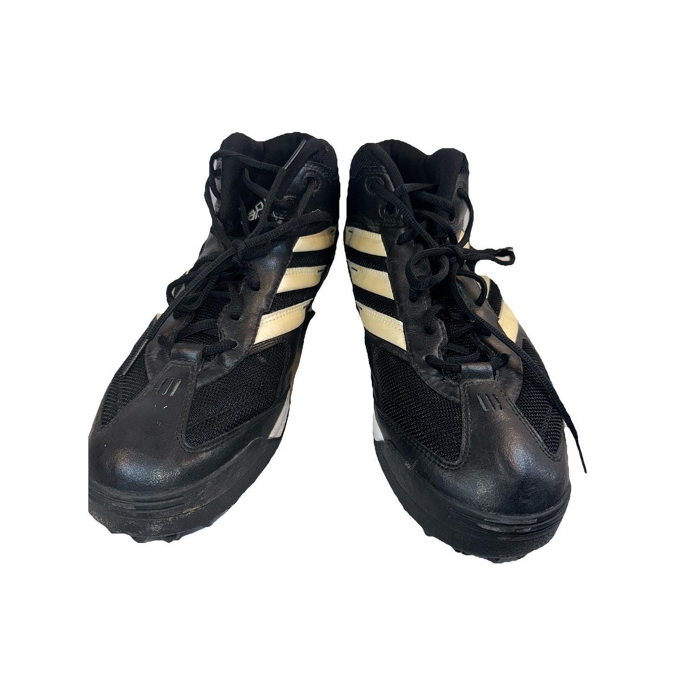 adidas Turf Hog LX Mid Mens 13 Football Cleats Black White G67095 Vintage